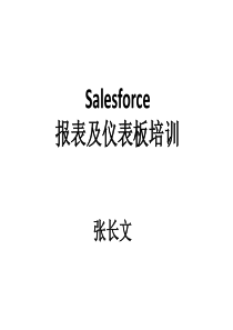 神州云动salesforce报表及仪表板培训课件