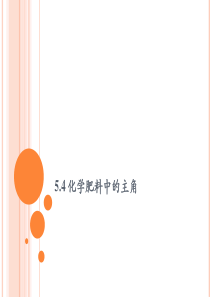 5.4化学肥料中的主角