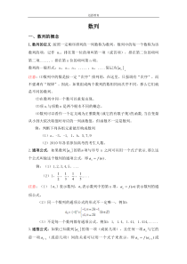高中数学数列知识点总结
