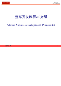 GVDP-整车开发流程2.0介绍