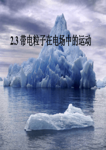 2.3带电粒子在电场中的运动(下)