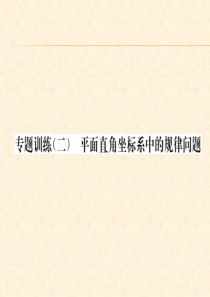 专题训练2--平面直角坐标系中的规律问题