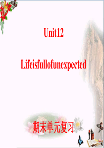 英语九年级Unit-12《Life-is-full-of-the-unexpected》ppt复习课