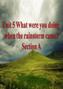 八下英语过去进行时公开课课件