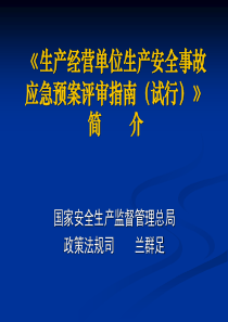 97生产经营单位生产安全事故应急预案评审指南试行