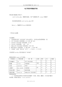 电子商务网数据字典