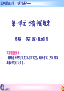 高考地理复习【等高线地形图】ppt