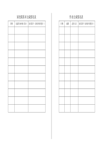 作业完成情况表