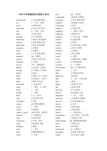 中考英语完形填空高频词汇