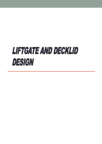 汽车行李箱盖&后背门设计培训资料