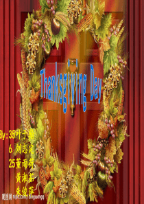 英文版感恩节PPT