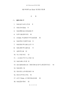 163种完整的office Excel使用技巧大全