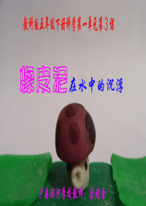 新教科版五年级科学下册第一单元《第3课橡皮泥在水中的沉浮PPT课件》