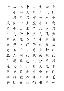 洪恩识字1200字
