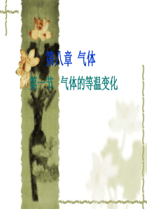 第一节_气体的等温变化精选习题