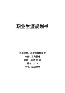 人力资源职业生涯规划书