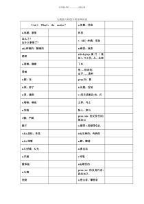 人教版八年级下英语单词默写版与完整版