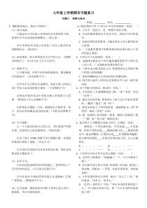 语文版-七年级上学期期末专题复习-专题三-语病与标点