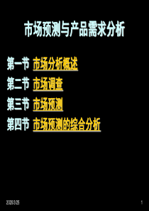 市场预测与产品需求分析