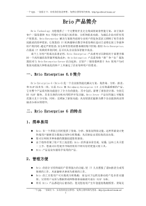 brio产品简介