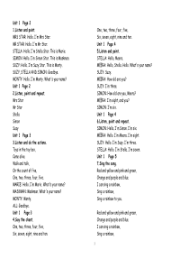 剑桥1-1-6单元听力文字材打印版