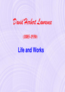 DHLawrence-(英国作家劳伦斯)