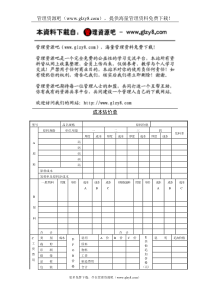 成本估价单3