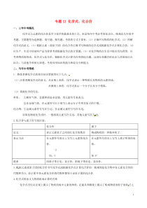 专题12-化学式、化合价