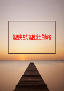 基因突变与基因重组的解答