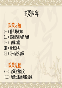 政策内涵和过程