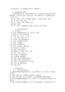高中语文考场文言文常用词汇集锦