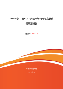 BOSS系统行业现状及发展趋势分析