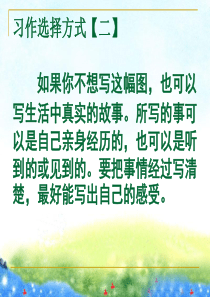 人教版新课标四年级上册语文园地六作文写生活中真实的事