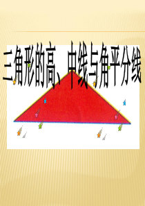 2013年新版八年级数学上册11.1.2三角形的高、中线与角平分线 2