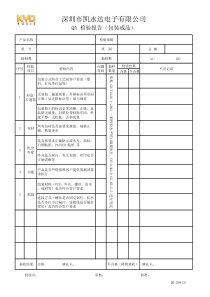 QR-009(3) QA 报表  ― 包装成品