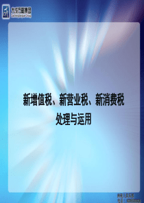 13新增值税、新营业税、新消费税处理与运用2009-1[1]