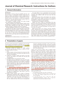 Journal-of-Chemical-Research投稿要求