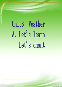 新版PEP四年级英语下册-Unit3-A-Lets-learn