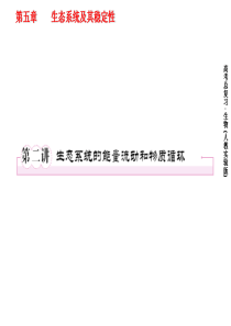 2012届《高考指向标》生物一轮复习课件必修三：5-2-生态系统的能量流动和物质循环