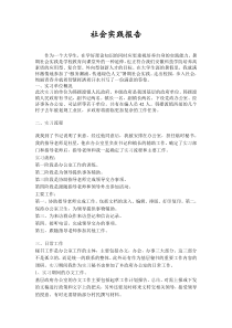 社会实践报告——政府部门实践报告