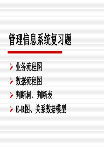 管理信息系统复习题解答
