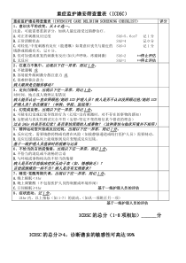 ICU谵妄筛查表