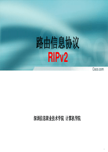 Ripv2基本原理和基本配置(精)