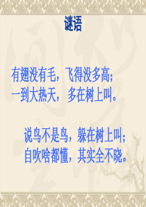 七年级上《蝉》PPT课件
