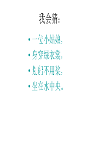 人教一年级下册语文_第14课《荷叶圆圆》PPT课件