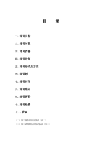 员工培训计划方案分析