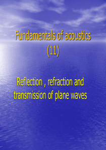 FUNDAMENTALS OF ACOUSTICS(11)