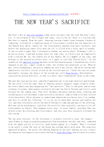 鲁迅《祝福》英文全文--The-new-years-sacrifice