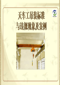 天车工吊装标准与违规现象及案例教材