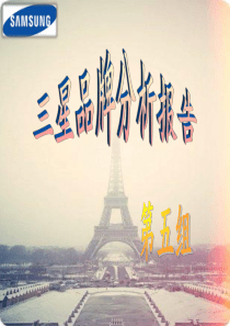 经典实用有价值的企业管理培训课件：三星品牌分析报告